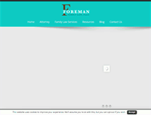 Tablet Screenshot of foremanfamilylaw.com